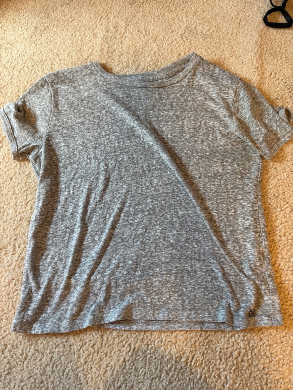 Abercrombie & Fitch Heather Grey Scoop Neck Short Sleeve Tee